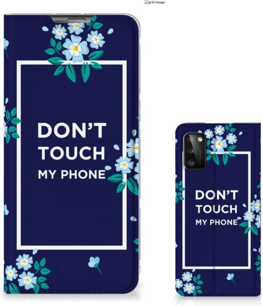Samsung Galaxy A41 Design Case Flowers Blue DTMP