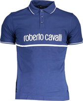 Roberto Cavalli Polo Blauw M Heren