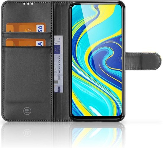 Portefeuille Xiaomi Redmi Note 9 Pro | Note 9S Cuir PU Portefeuille Livre Timbres