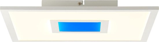 BRILLIANT lamp Odella LED plafondpaneel 40x40cm wit | 1x 25W LED geïntegreerd, (2480lm, 2700-6500K) | Schaal A ++ tot E | RGB decoratief licht voor kleurrijke accentverlichting