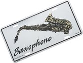 Kentekenplaat saxofoon