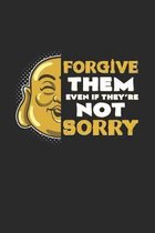 Forgive them sorry: 6x9 Buddha - dotgrid - dot grid paper - notebook - notes