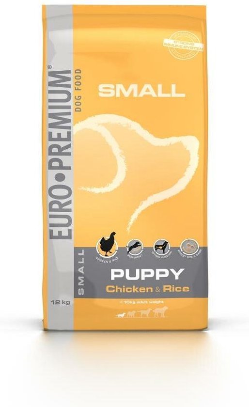 tegenkomen licentie een paar Euro-premium puppy small breed kip en rijst 12kg | bol.com