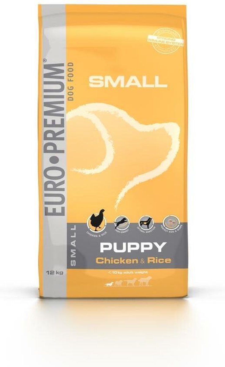 Barmhartig berouw hebben Fascinerend Euro-premium puppy small breed kip en rijst 12kg | bol.com