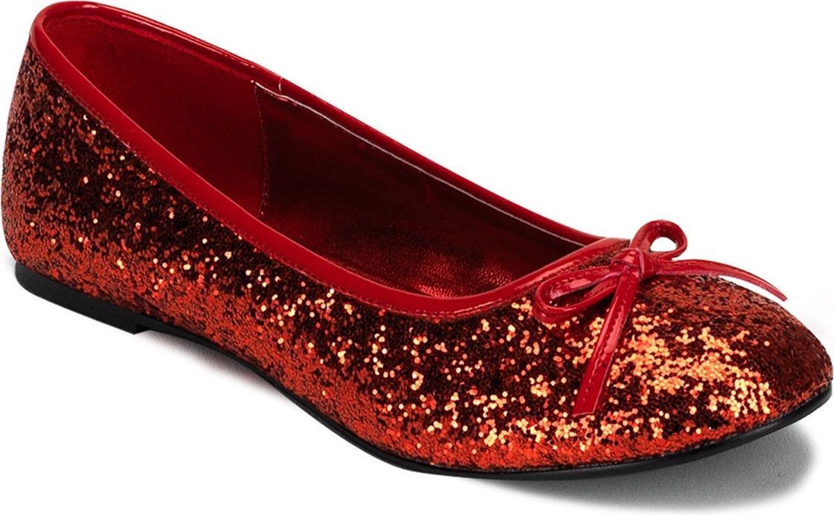 Rode ballerina schoenen met glitters 40 | bol.com
