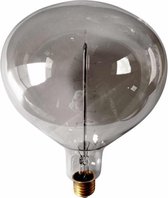 Rox Living Decoratieve Led-lamp 31 Cm E27 4w Glas Donkergrijs