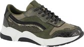 graceland Groene chunky sneaker metallic - Maat 38