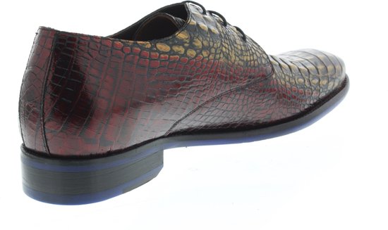 Floris van Bommel Veterschoenen rood - Maat 40+ | bol.com