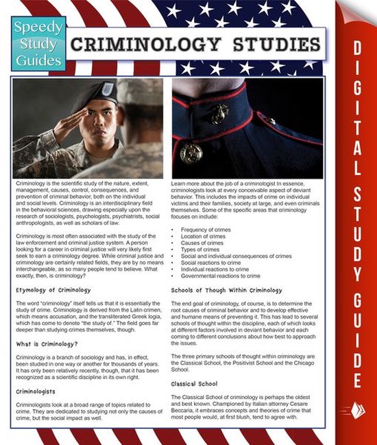 Criminology Studies (Speedy Study Guides) - cover