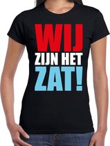 Wij zijn het zat protest t-shirt zwart voor dames - staken / protesteren / demonstreren shirt XS