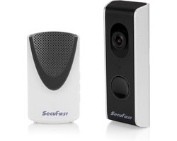 SecuFirst DID701B Slimme Video deurbel met camera met draadloze gong Zwart Grijs – 1080P – Kingston 32GB opslag