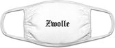 Zwolle mondkapje | gezichtsmasker | bescherming | bedrukt | logo | Wit mondmasker van katoen, uitwasbaar & herbruikbaar. Geschikt voor OV