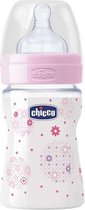 Chicco Well-being Baby Bottle Pp Silicone Normal Flux Rose 0m+ 150ml