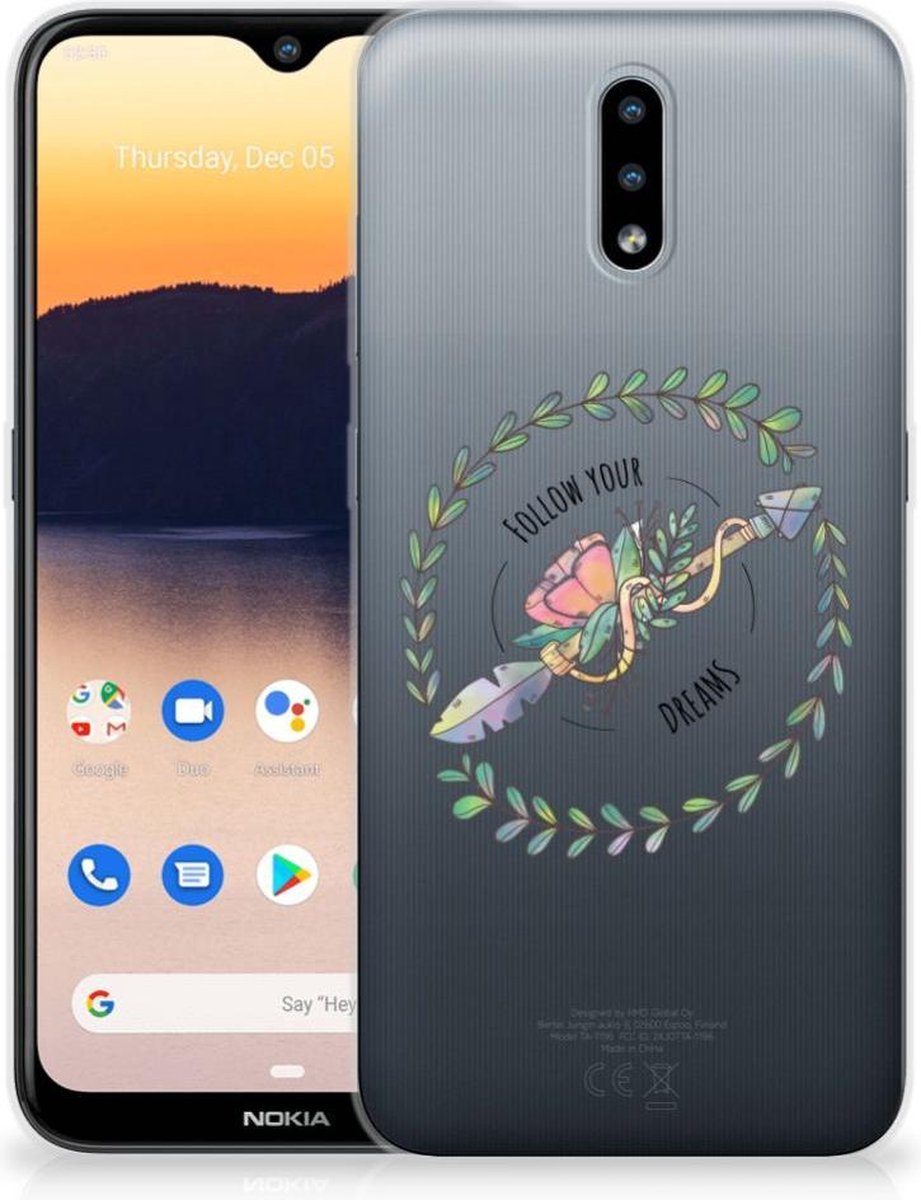 Nokia 2.3 Telefoonhoesje met Naam Boho Dreams