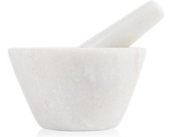 Boska Vijzel Spicy - voor Specerijen - Marmer - Wit - ⌀ 10 cm