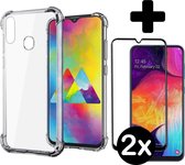 Samsung Galaxy A20e Hoesje Siliconen Hoes Shock Met 2x Screenprotector