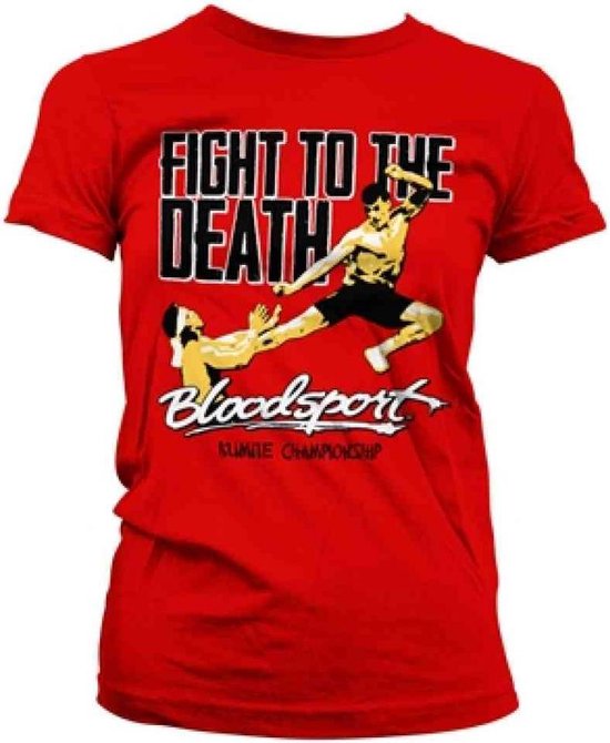 Bloodsport Dames Tshirt -L- Fight To The Death Rood