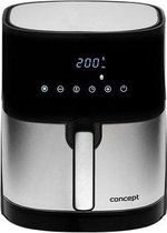 Concept FR5000 friteuse Unique 5 L 1700 W Friteuse d’air chaud Noir, Acier satin