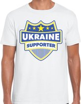 Ukraine supporter schild t-shirt wit voor heren - Oekraine landen t-shirt / kleding - EK / WK / Olympische spelen outfit 2XL