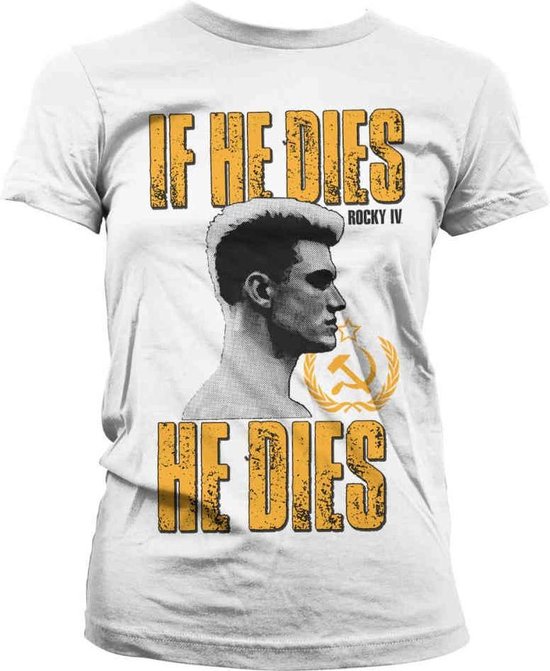 Rocky Dames Tshirt -XL- If He Dies, He Dies Wit