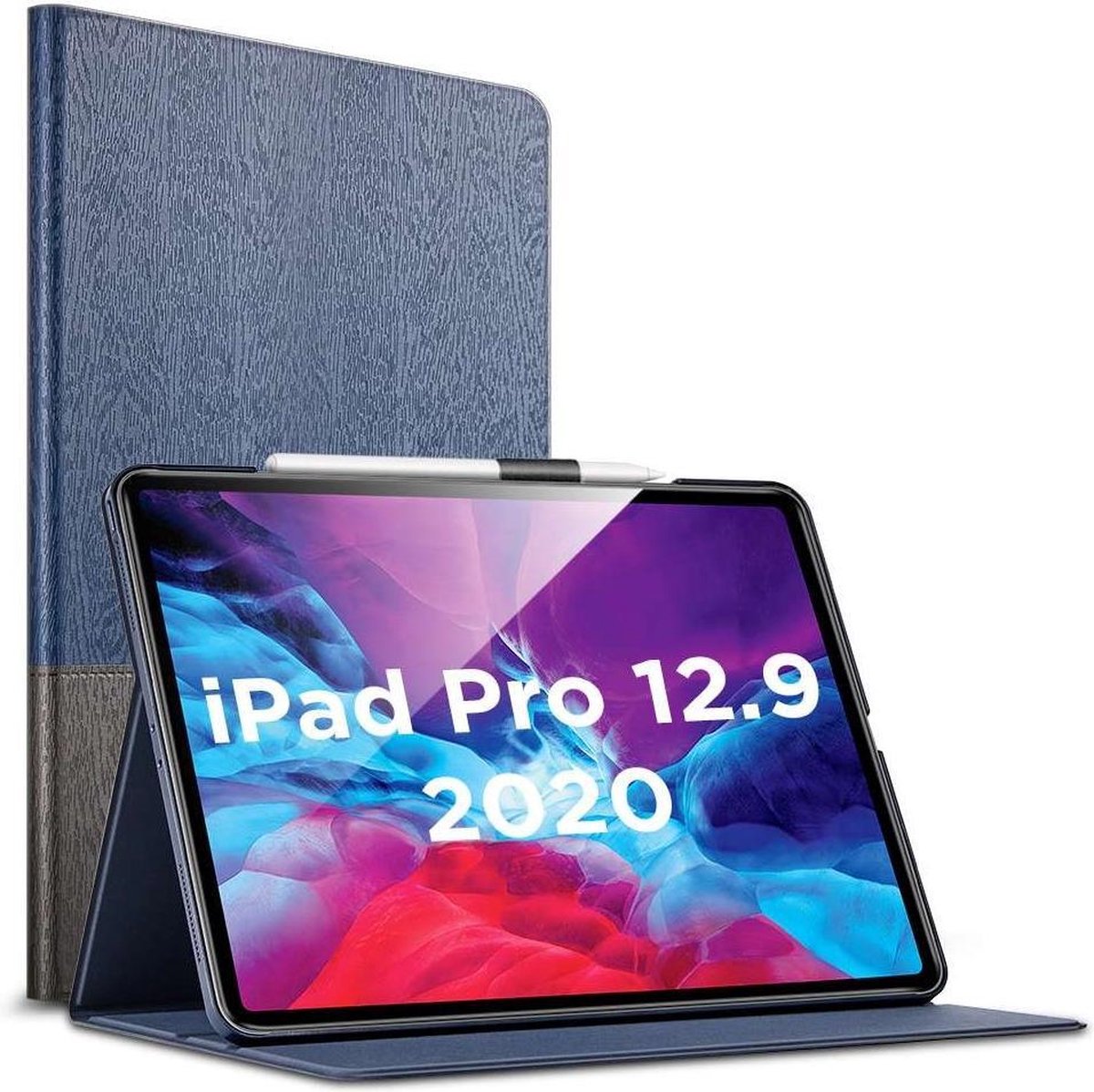 Fold Case ESR | Apple iPad Pro 12.9 (2020) Simplicity Holder Case - Denim Blauw
