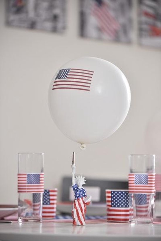 Natte sneeuw beschermen Bejaarden 24x Ballonnen Amerika/USA thema feest 23 cm - Amerikaanse vlag  themafeestje... | bol.com