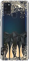 Casetastic Samsung Galaxy A21s (2020) Hoesje - Softcover Hoesje met Design - Sparkling Shoes Print