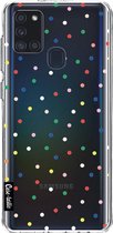 Casetastic Samsung Galaxy A21s (2020) Hoesje - Softcover Hoesje met Design - Candy Print