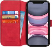 DG Ming Retro Portemonnee Apple iPhone 11 Hoesje Rood