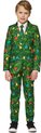 Suitmeister Christmas Green Tree Light Up - Kids Pak - Kerst Outfit met lichtjes - Groen - Maat S