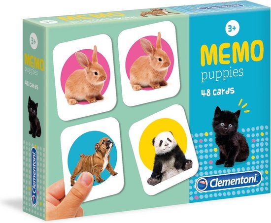 Boek: Clementoni - Memospel - Puppies - 48 Kaarten, geschreven door Clementoni