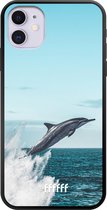 iPhone 11 Hoesje TPU Case - Dolphin #ffffff