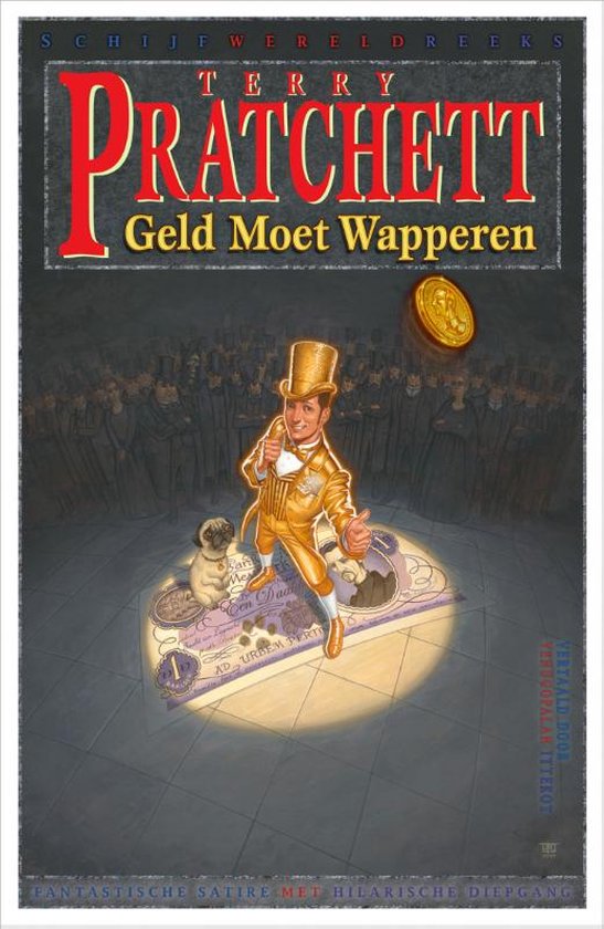 Cover van het boek 'Schijfwereld Geld moet wapperen' van Terry Pratchett