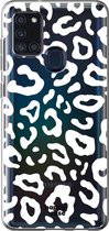 HappyCase Samsung Galaxy A21S Flexibel TPU Hoesje Luipaard print