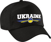 Oekraine / Ukraine landen pet zwart volwassenen - Oekraine / Ukraine baseball cap - EK / WK / Olympische spelen outfit