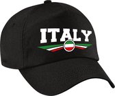 Italie / Italy landen pet / baseball cap zwart kinderen