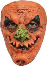 Partychimp Pompoen Gezichts Masker Halloween Masker voor bij Halloween Kostuum Volwassenen - Latex - One-size