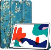Tri-Fold Book Case - Geschikt voor Huawei MatePad 10.4 Hoesje - Bloesem