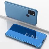 Samsung Galaxy A21s Hoesje - Coverup Mirror View Case - Geschikt voor Samsung - Blauw
