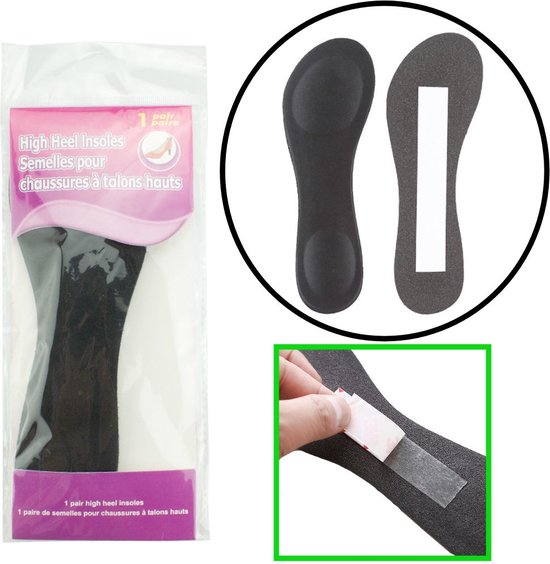 Decopatent® Inlegzolen Hoge Hakken - Inlegzooltjes Dames met plakstrip -  Zooltjes voor... | bol.com