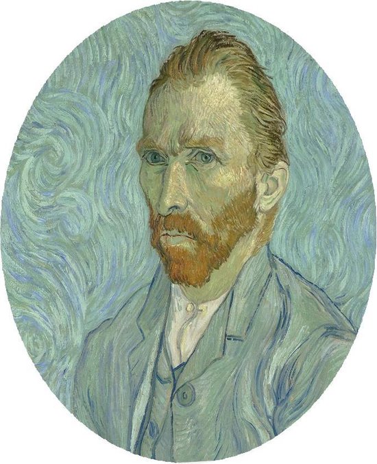 Autoportrait, Vincent van Gogh - Photo sur cercle de papier peint - ⌀ 40 cm