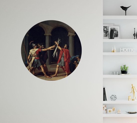 Le serment des Horaces, Jacques-Louis David - Photo sur papier peint Circle - ⌀ 40 cm