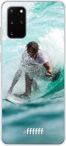 Samsung Galaxy S20+ Hoesje Transparant TPU Case - Boy Surfing #ffffff
