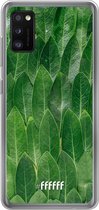 Samsung Galaxy A41 Hoesje Transparant TPU Case - Green Scales #ffffff