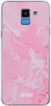 Samsung Galaxy J6 (2018) Hoesje Transparant TPU Case - Pink Sync #ffffff