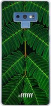 Samsung Galaxy Note 9 Hoesje Transparant TPU Case - Symmetric Plants #ffffff