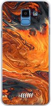 Samsung Galaxy J6 (2018) Hoesje Transparant TPU Case - Magma River #ffffff