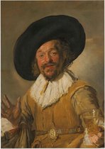 De vrolijke drinker, Frans Hals - Foto op Posterpapier - 42 x 59.4 cm (A2)