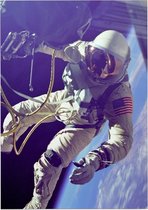 Astronaut Gemini 4 first in outer space (ruimtevaart) - Foto op Forex - 60 x 80 cm