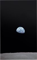 Earthrise viewing Earth from space (ruimtevaart) - Foto op Forex - 100 x 150 cm